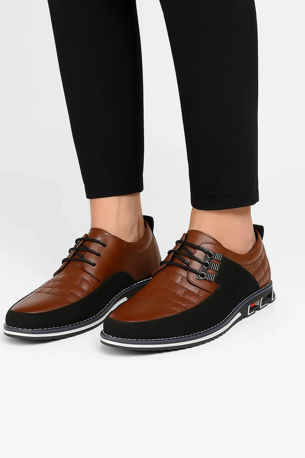 Men's Oxford Shoes Leather Ergonomic Design Comfortable Support