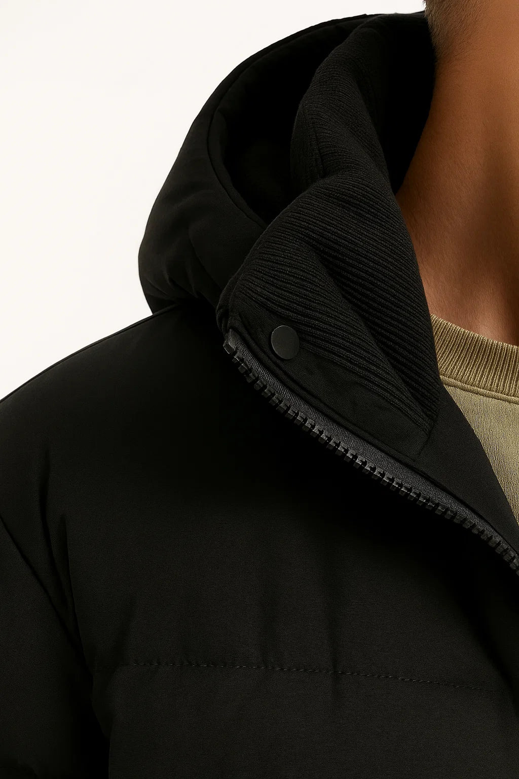 Men's Puffer Jacket Lightweight Insulated with Hood and Pockets