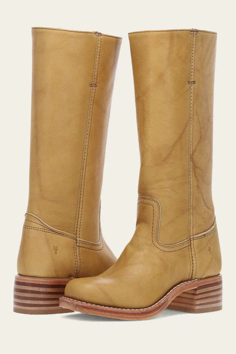 Women's Knee High Boots Black Leather Trendy Durable Design
