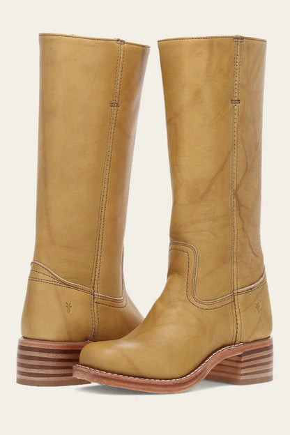 Women's Knee High Boots Black Leather Trendy Durable Design