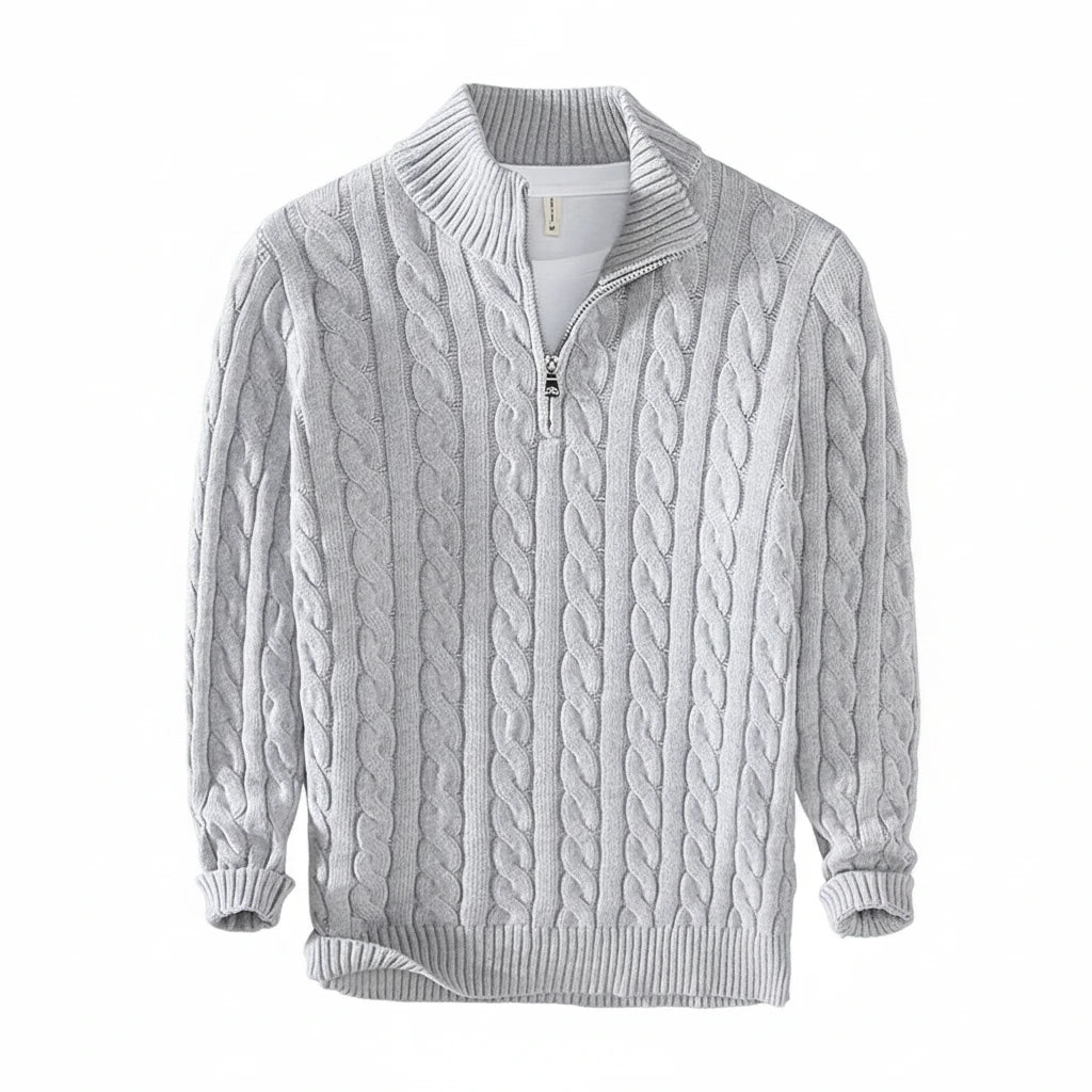 Windsor™ Heritage Cable Knit Half-Zip Sweater