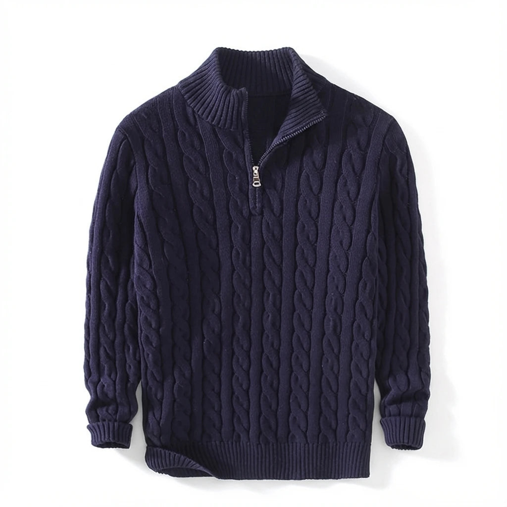 Windsor™ Heritage Cable Knit Half-Zip Sweater