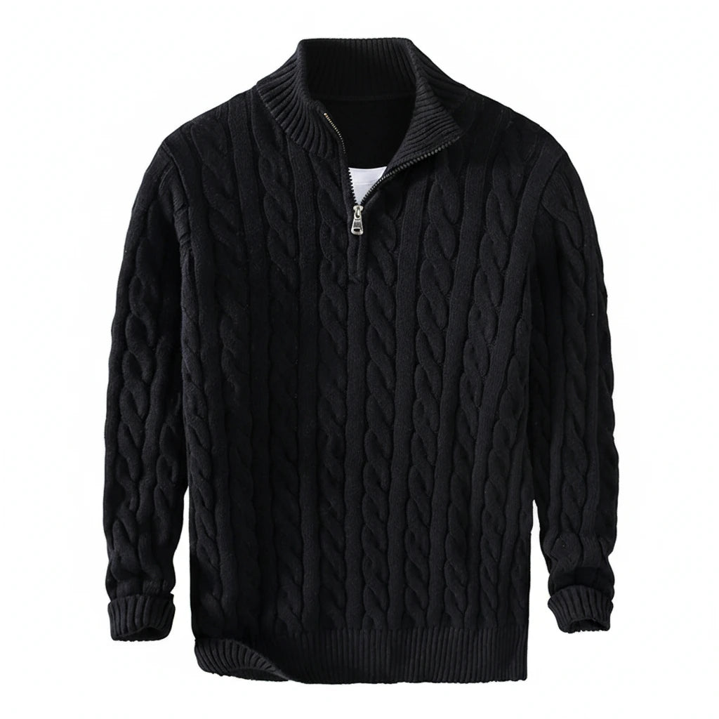 Windsor™ Heritage Cable Knit Half-Zip Sweater